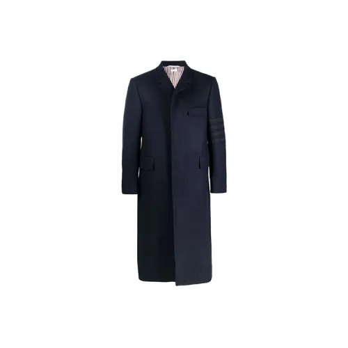 THOM BROWNE Coats Men Dark Blue