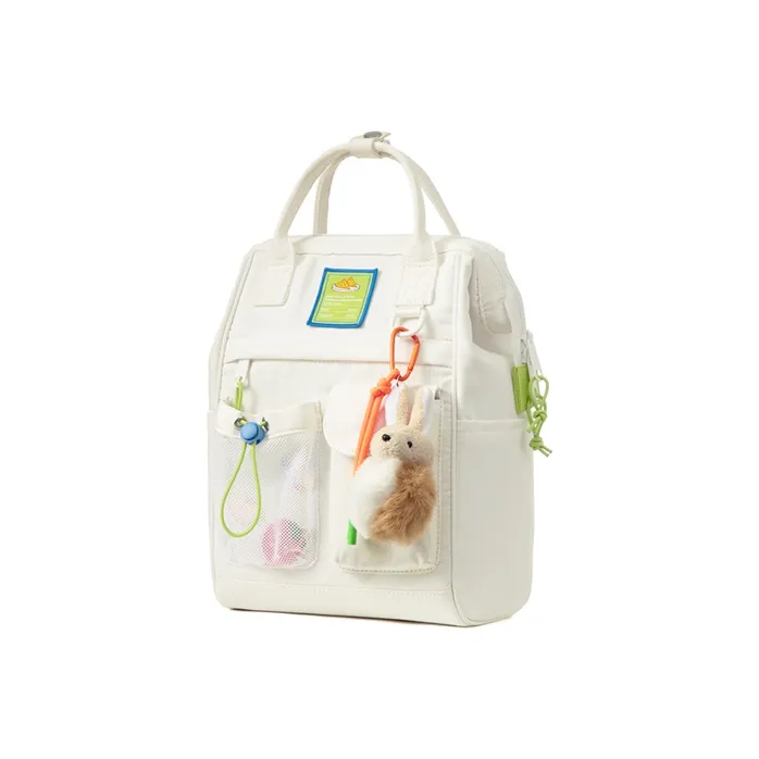 MR.ACE HOMME Polyester Portable Backpack Regular Women's White/Green-35