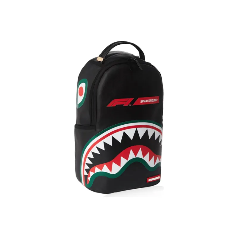 SPRAYGROUND F1 Formula One Collaboration PVC Backpack Tubas Unisex Black-3