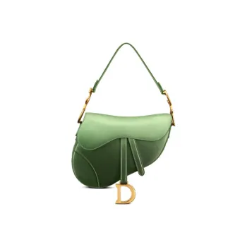 DIOR Saddle Cow Leather Saddle Bags Shoulder Bags Regular Women's Green