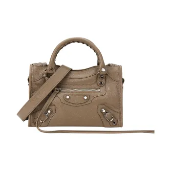 Balenciaga Balenciaga Luggage Collection Sheepskin Biker Bag Crossbody Shoulder Bag Mini Women's Brown