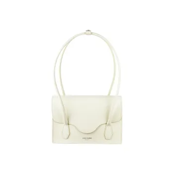 YESE STUDIO Smooth Cow Leather Shoulder Bag Handbag Regular Women's Cream Pure White
