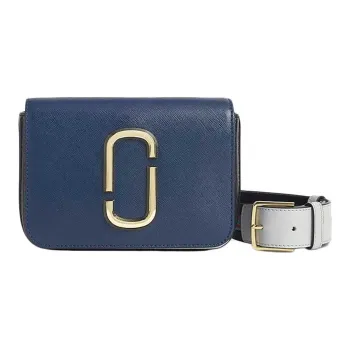 MARC JACOBS Leather Camera Bag Shoulder Bag Crossbody Bag Women's Blue