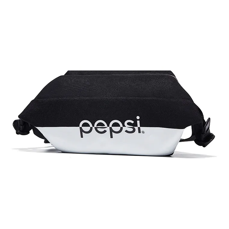 Pepsi Leather Sling Bag Fanny Pack Regular Unisex Midnight Black-0