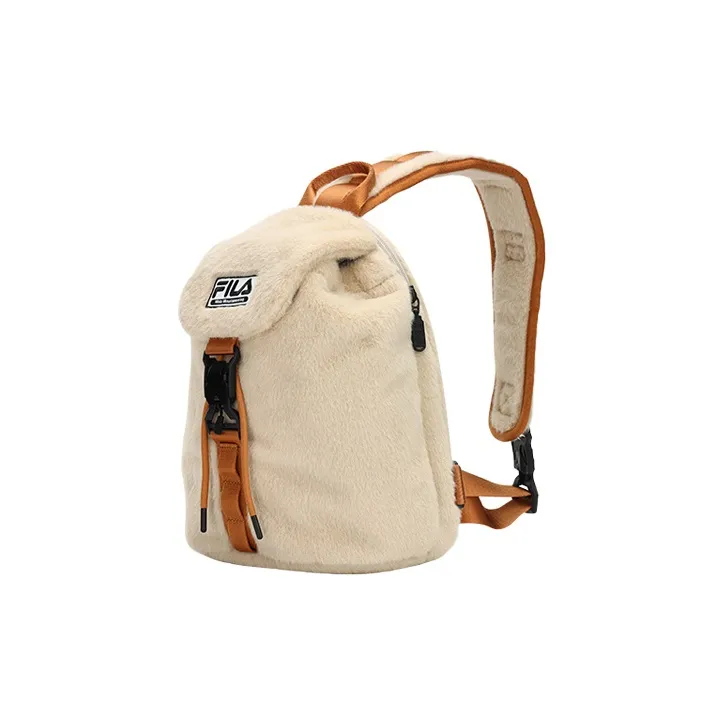 FILA FUSION White Mountaineering Collaboration Fabric Sling Bag Regular Women's Beige Brown-2
