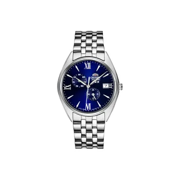 ORIENT Automatic Mechanical Movement Metal Strap Watch 39.4mm Men's Watches Blue Dial RA-AK0505L10B