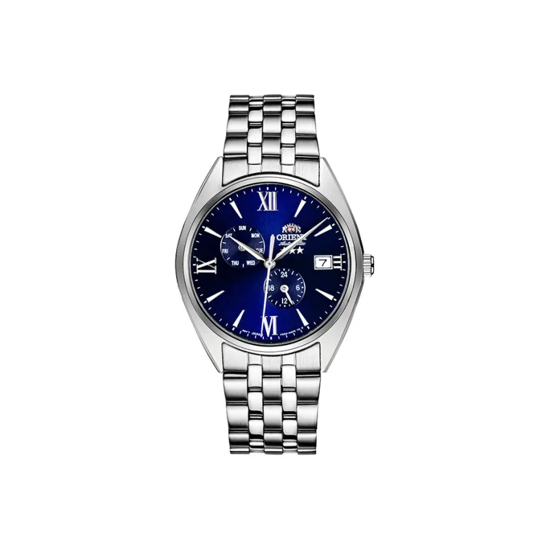 ORIENT Automatic Mechanical Movement Metal Strap Watch 39.4mm Men's Watches Blue Dial RA-AK0505L10B-0