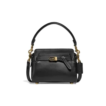 COACH Tate Leather Handbag Shoulder Bag Crossbody Bag Small Size Women's Black