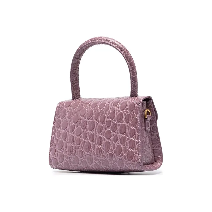 By Far Mini Croco Cow Leather Handbag Crossbody Bag Regular Women's Lilac-1
