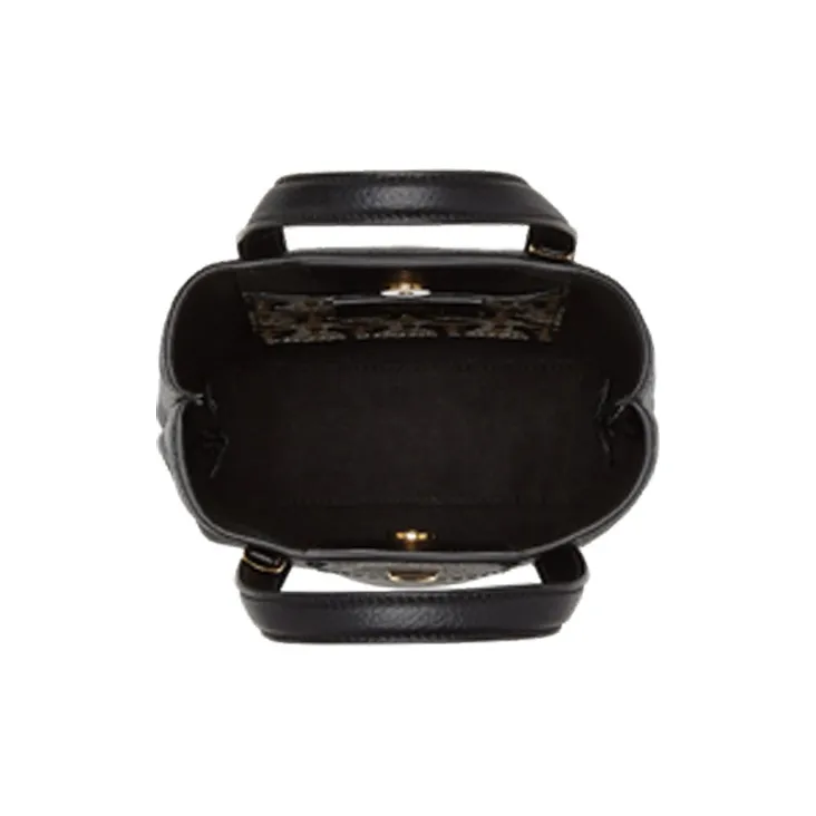 Ferragamo Mini Leather Tote Black-3