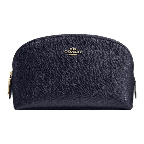 COACH Cosmetic Makeup Bags Dark Blue