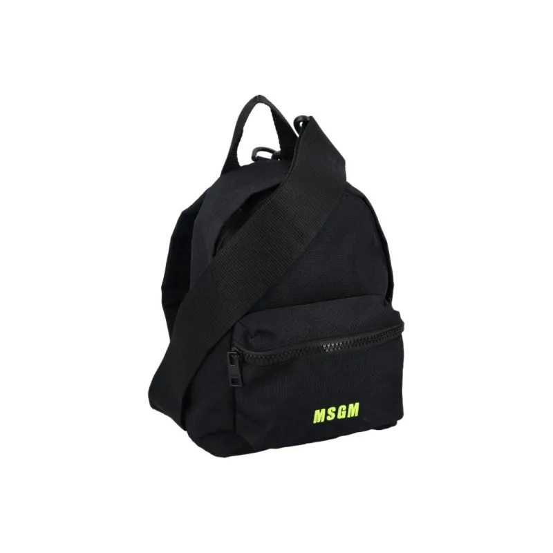 MSGM Nylon Fabric Backpack Women's Black-1
