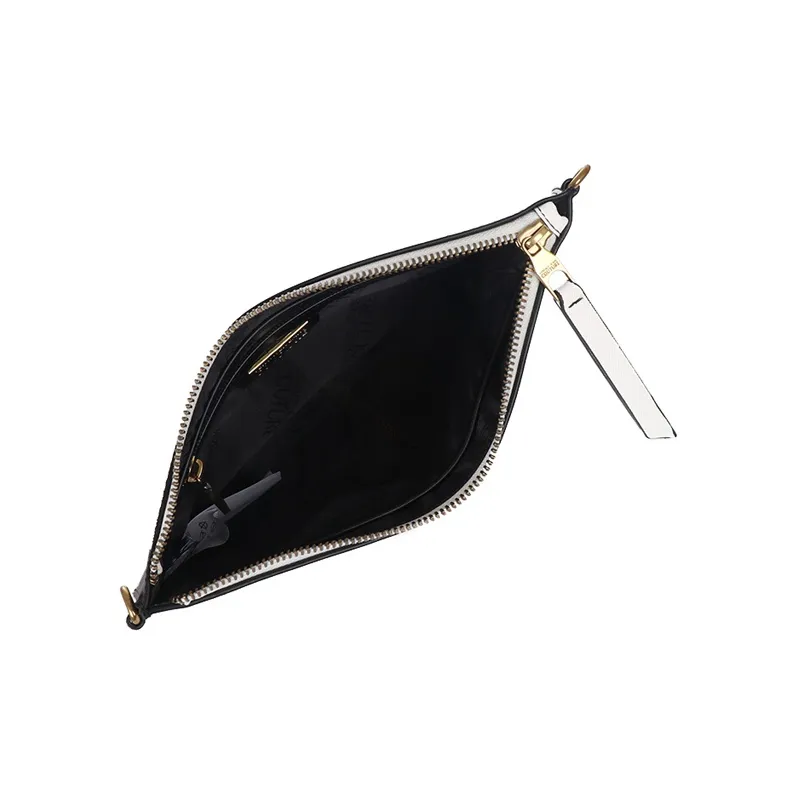 VERSACE JEANS COUTURE Polyurethane Small Square Bag, Clutch, Shoulder Bag, Crossbody Bag Women's Black White-4