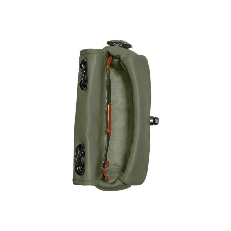 COACH Pillow Nappa Leather Shoulder Bag Crossbody Bag Medium Size Women's Army Green-2