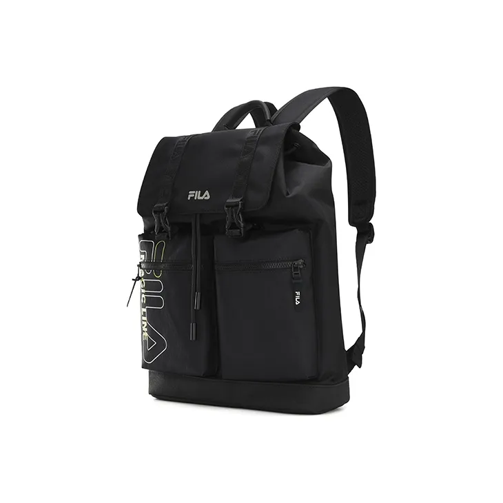 FILA Polyester Backpack Unisex Jet Black-1