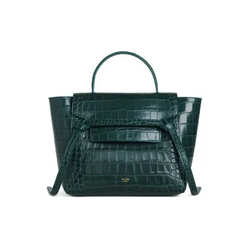 CELINE Belt Cow Leather Shoulder Bag Crossbody Bag Handbag Micro Women's Amazon Green