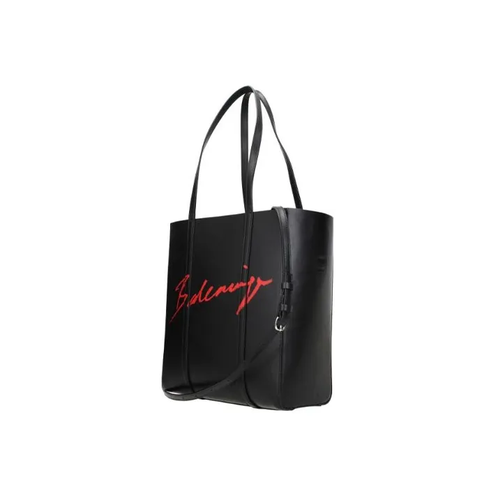 Balenciaga Luggage Collection Leather Portable Crossbody Bag Shoulder Bag Women's Black-1