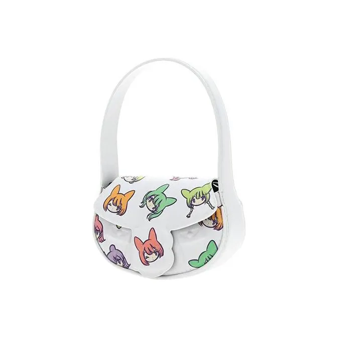 FORBITCHES Leather Shoulder Bag Women's White-1