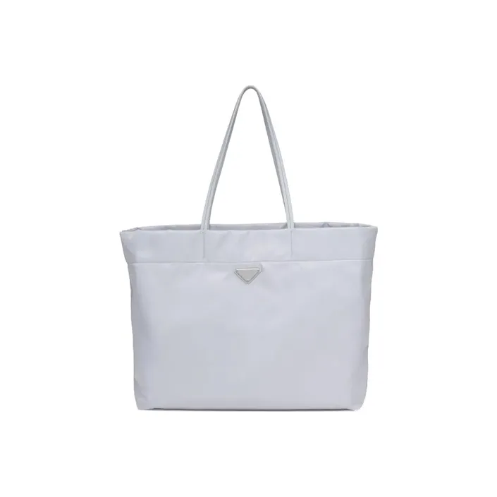 PRADA Recycled Nylon Tote Bag Shopping Bag Shoulder Bags Women's Cornflower Blue-0