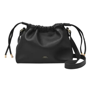 A.P.C Leather One Shoulder Crossbody Clutches Regular Women's Black