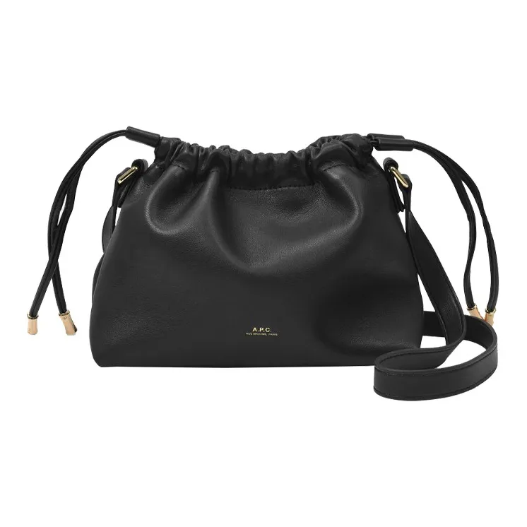 A.P.C Leather One Shoulder Crossbody Clutches Regular Women's Black-0