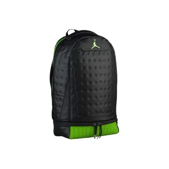 Jordan Canvas Basketball Bags Backpack Regular Unisex Black Green Multicolor