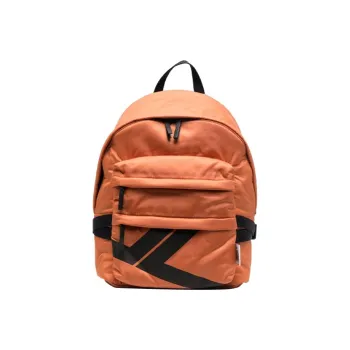 Lanvin Polyester Backpack Men's Orange