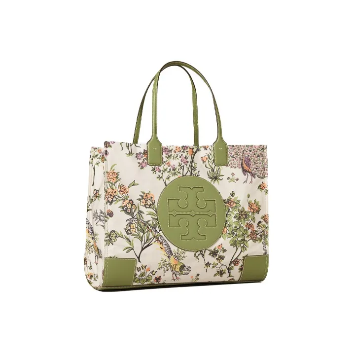 TORY BURCH PVC Tote Bag Shopping Bag Handbag Shoulder Bag Women's Green-1