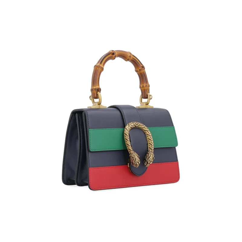 GUCCI Dionysus Multicolor Leather Shoulder Bag Crossbody Bag Handbag Mini Women's Dark Blue/Green/Red-1