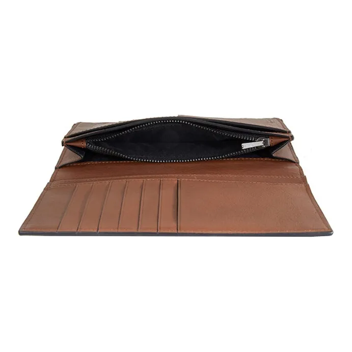 COACH Breast Leather Clutches Wallets Men's Brown-4