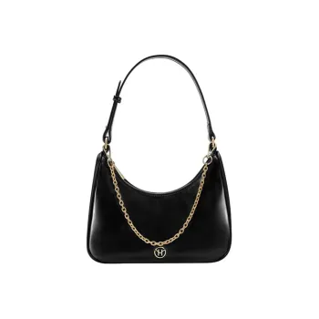 VICTORIA·HYDE PU Shoulder Bag, One Shoulder Tote, Pochette, Handbag Regular Women's Classic Black/Cow Print
