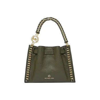 MICHAEL KORS Mina Leather Shoulder Bag Crossbody Bag Handbags Small Size Women's Olive Green
