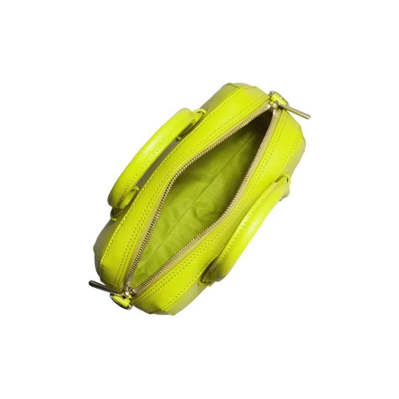 Furla Allegra Cow Leather Dome Bag Handbag Women's Green-1