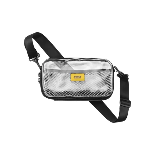 CrashBaggage PC Small Square Bag Camera Bag Shoulder Bag Crossbody Bag Small Size Unisex Transparent