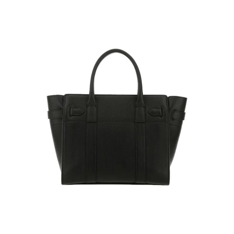 Mulberry Bayswater Pebbled Leather Crossbody Handbags Women's Black-2