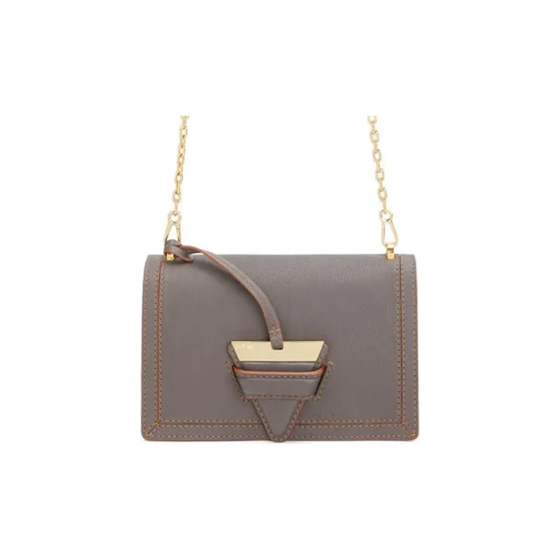 LOEWE Barcelona Soft Grained Calfskin Messenger Bag Handheld Shoulder Bag Crossbody Bag Small Size Women's Taupe-0