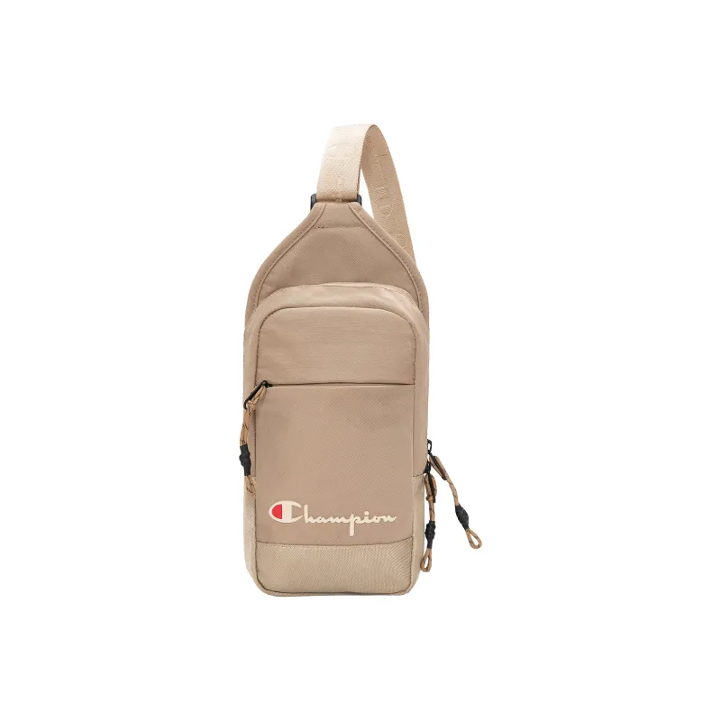 Champion Fabric Shoulder Bag Regular Unisex Black/Oatmeal Gray/Ginger Yellow/Light Egg White-4