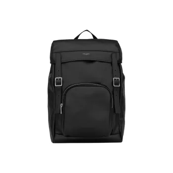 SAINT LAURENT City Matte Leather Backpack Men's Black