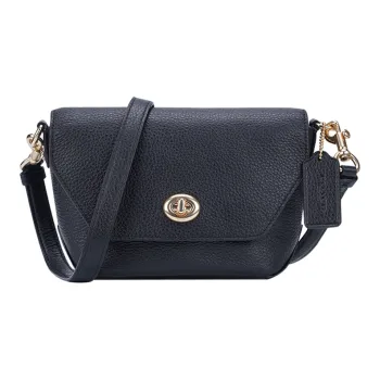 COACH Karlee Leather Crossbody Bag Women's Black