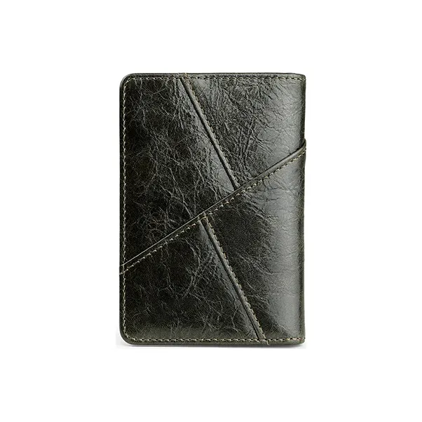Jeep Cow Leather Card Holder Regular Men's Olive-3