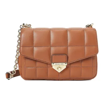 MICHAEL KORS MICHAEL KORS Luggage Collection Sheepskin Shoulder Bag, Crossbody Bag Women's Leather Brown