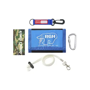 Rough Enough Tent Fabric Waterproof Fabric Charm Bag Coin Purse Card Holder, Wallet Unisex Blue