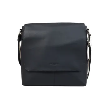 COACH Charles Leather Laptop Bag, Briefcase, Crossbody Bag, Shoulder Bag Large Size Men's Dark Blue