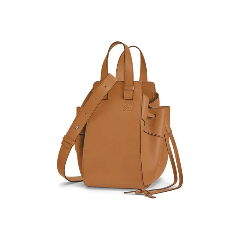 LOEWE Hammock Napa Calf Leather Hammock Bag, Crossbody One Shoulder Handbag Women's Light Caramel-3