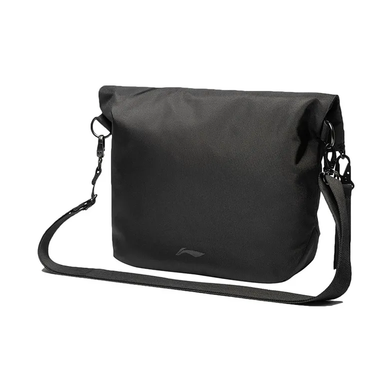 LiNing CF Tracing Fabric Shoulder Bag, Crossbody Bag Unisex Black-1