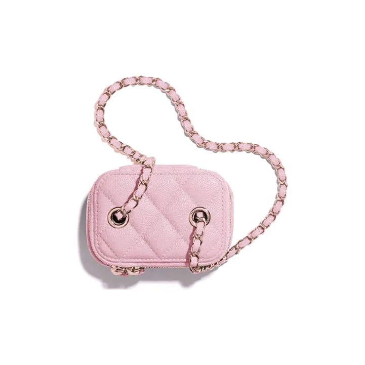 CHANEL 22c Early Spring Cow Leather Small Box Shoulder Bag, Crossbody Bag, Mirror Not Included Mini Women's Pink-2