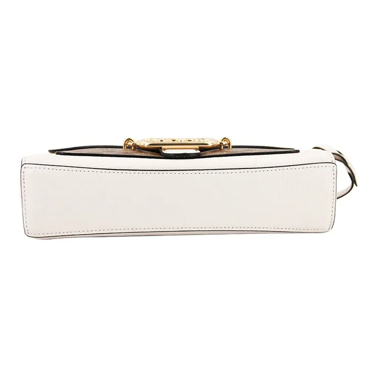 COACH Jade Leather Zhi Sheng Bag Shoulder Bag Handbag Shoulder Bag Crossbody Bag 26 Women's White & Dark Brown Monogram-4