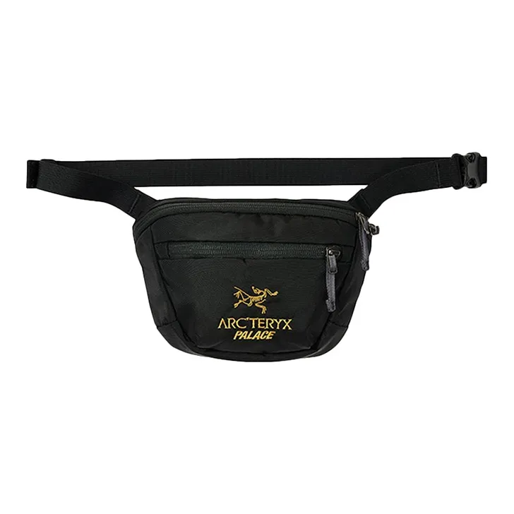 Arcteryx ×PALACE Collaboration Fanny Packs Crossbody Bag Pure Black Unisex-0