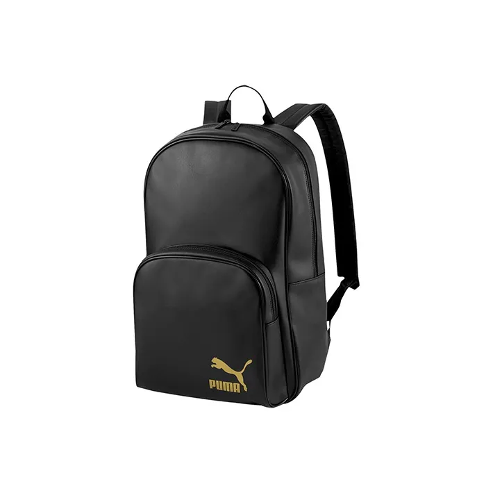 PUMA Leather Backpack Regular Unisex Pure Black-1
