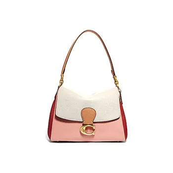 COACH May Leather Portable Crossbody Bag, Shoulder Bag Women's Multicolor Cherry Blossom Pink